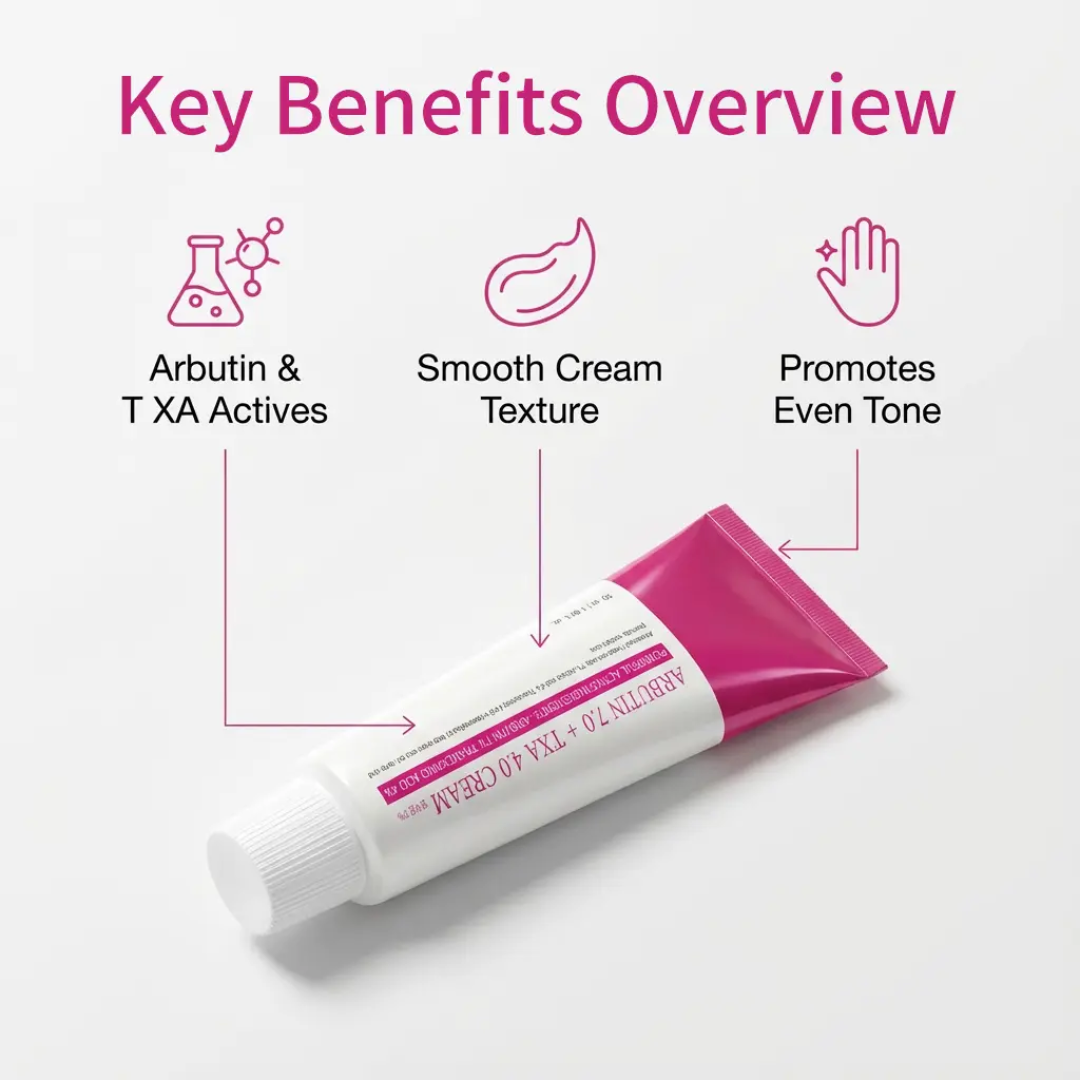 ত্বকের জেদি দাগ দূর করার গোপন সমাধান: Arbutin 7% + TXA 4% Cream!